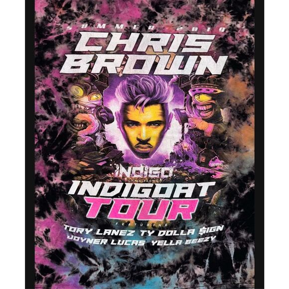 Chris Brown Tour Tie-Dye Tee - Picture 3 of 4